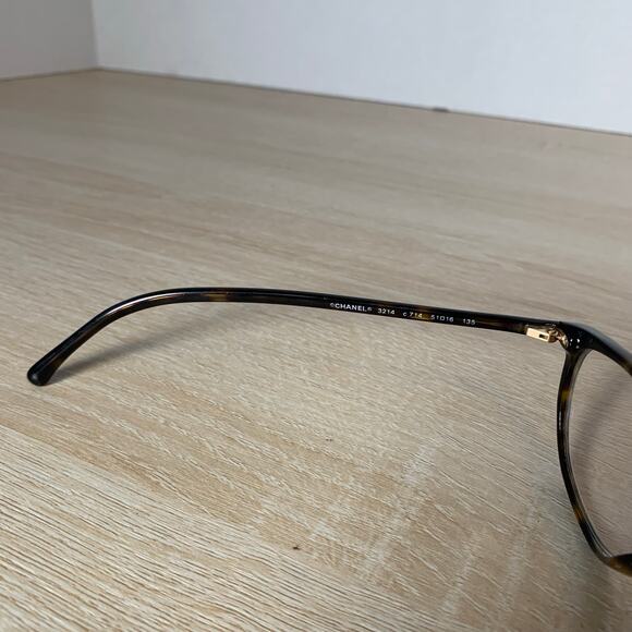 CHANEL 3214 c.714 Eyeglasses RARE! Tortoise Frames 51-16-135 Made in Italy - Picture 4 of 8
